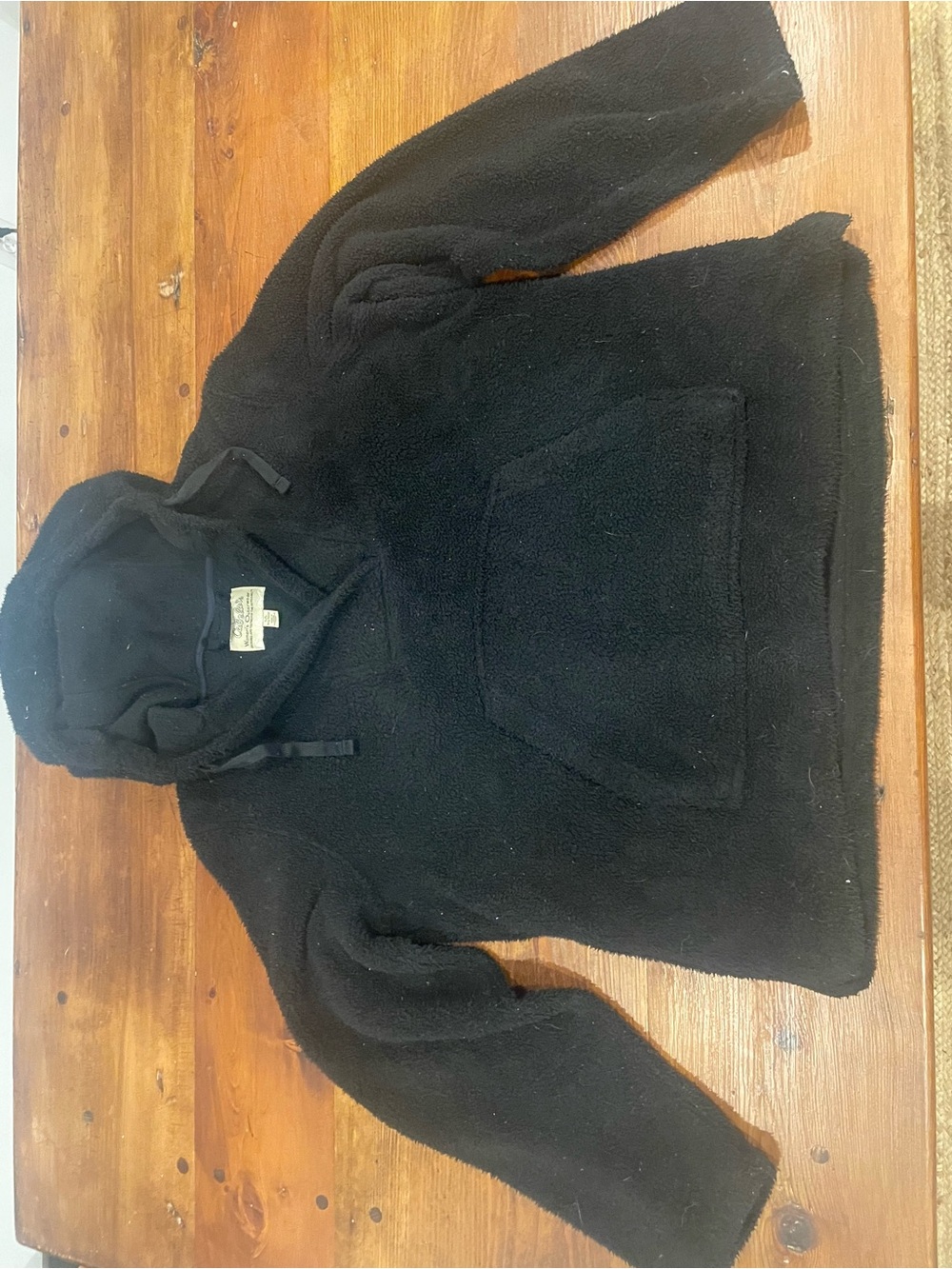 Cabela's Black Sherpa Hoodie Pullover